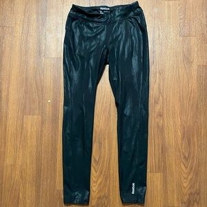 Reebok shiny black leggings